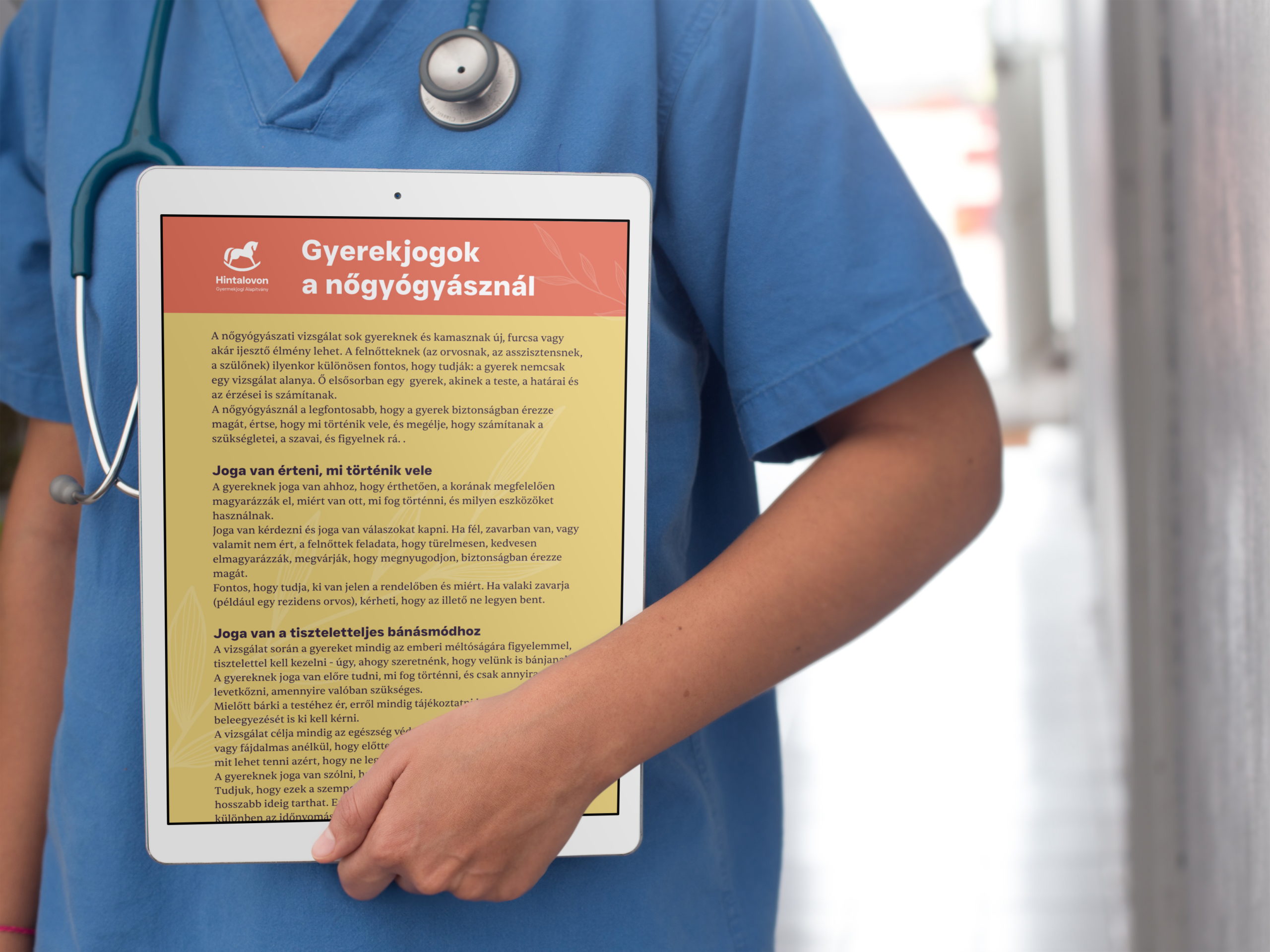 Gyerekjogok a nőgyógyásznál - Plakát