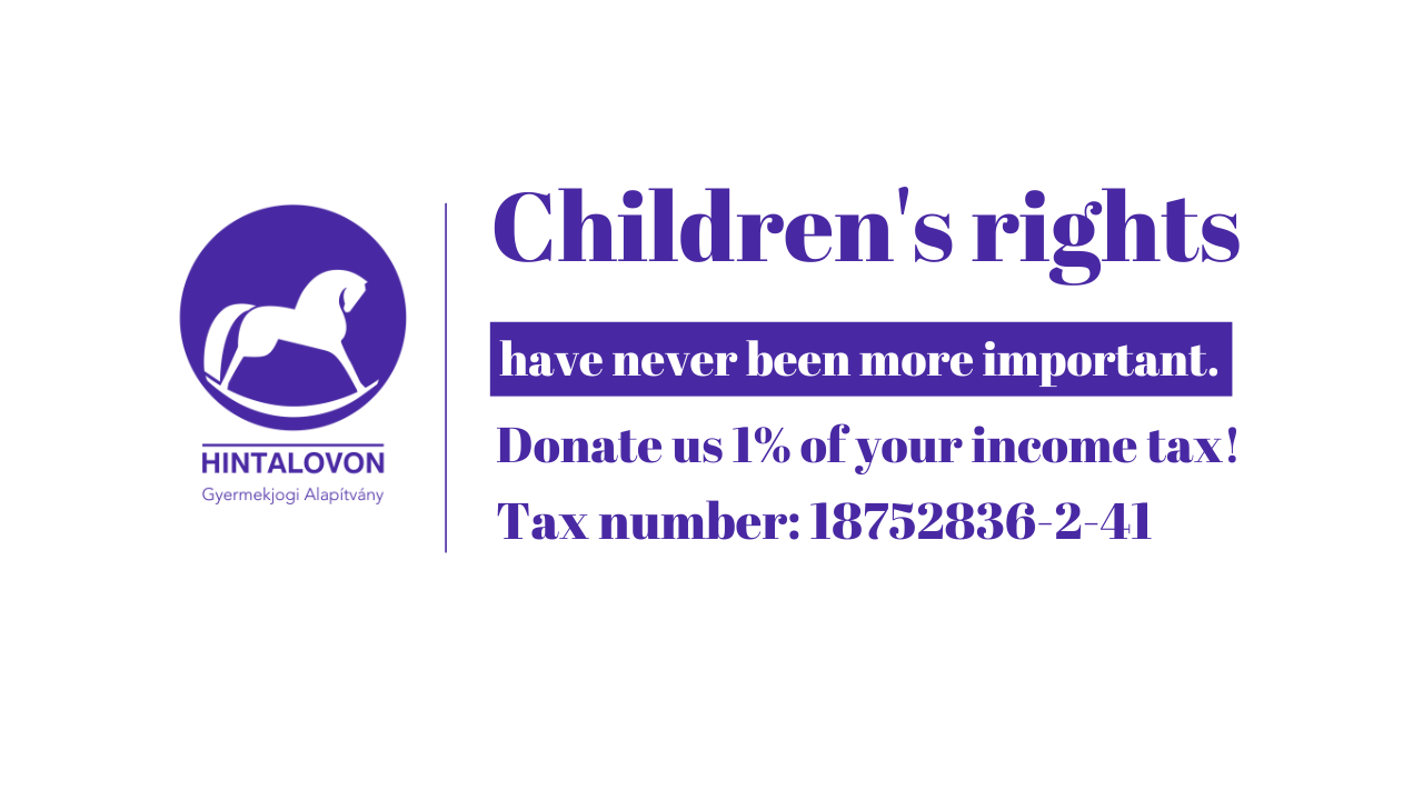 Children's rights have never been more important. Offer 1% of your taxes this year!